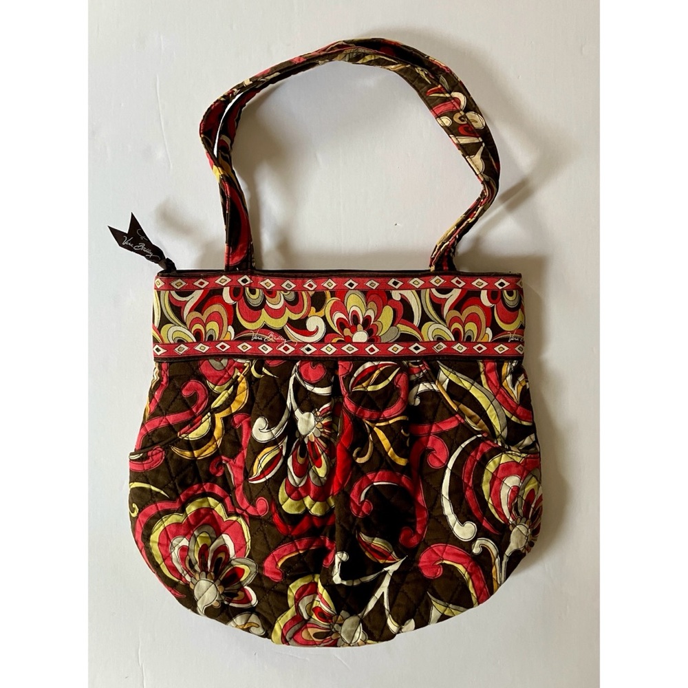 Vintage Vera Bradley 100% Premium Quilted Cotton Medium Abstract Shoulder Bag
